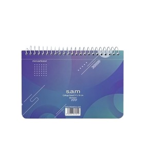 دفتر یادداشت سم با پرفراژ 10×15 سیم از 15 - طرح هندسی