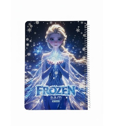 دفترسیمی وزیری فانتزی 80 برگ سم- طرح Frozen