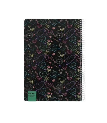 دفتر 100 برگ سیمی وزیری مجلد الیپون - کد 2413249