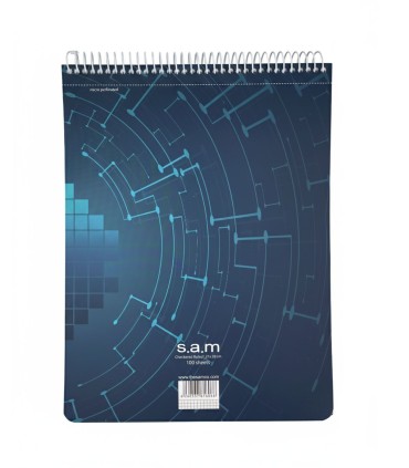 دفتر رحلی شطرنجی با پرفراژ 100 برگ سم - طرح 108