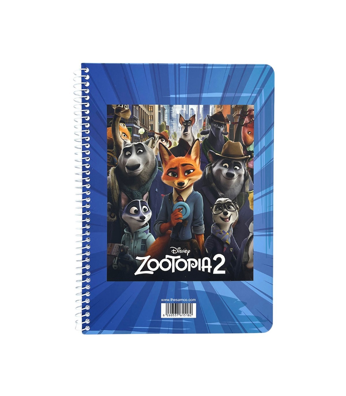 دفترسیمی وزیری فانتزی 100 برگ سم- طرح ZOOTOPIA2