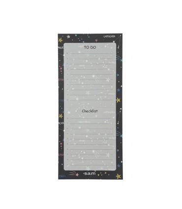 یادداشت چک لیست 52 برگ با پرفراژ سم - طرح ستاره
