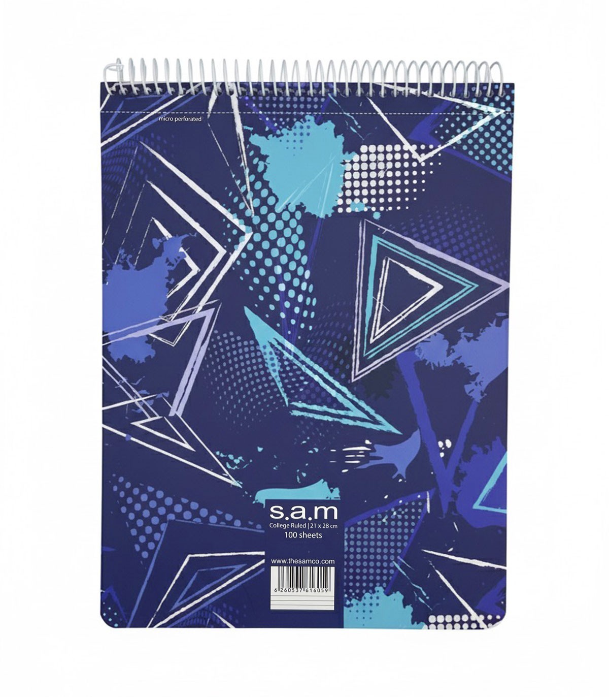 دفتر رحلی خط دار با پرفراژ 100 برگ سم - طرح 206