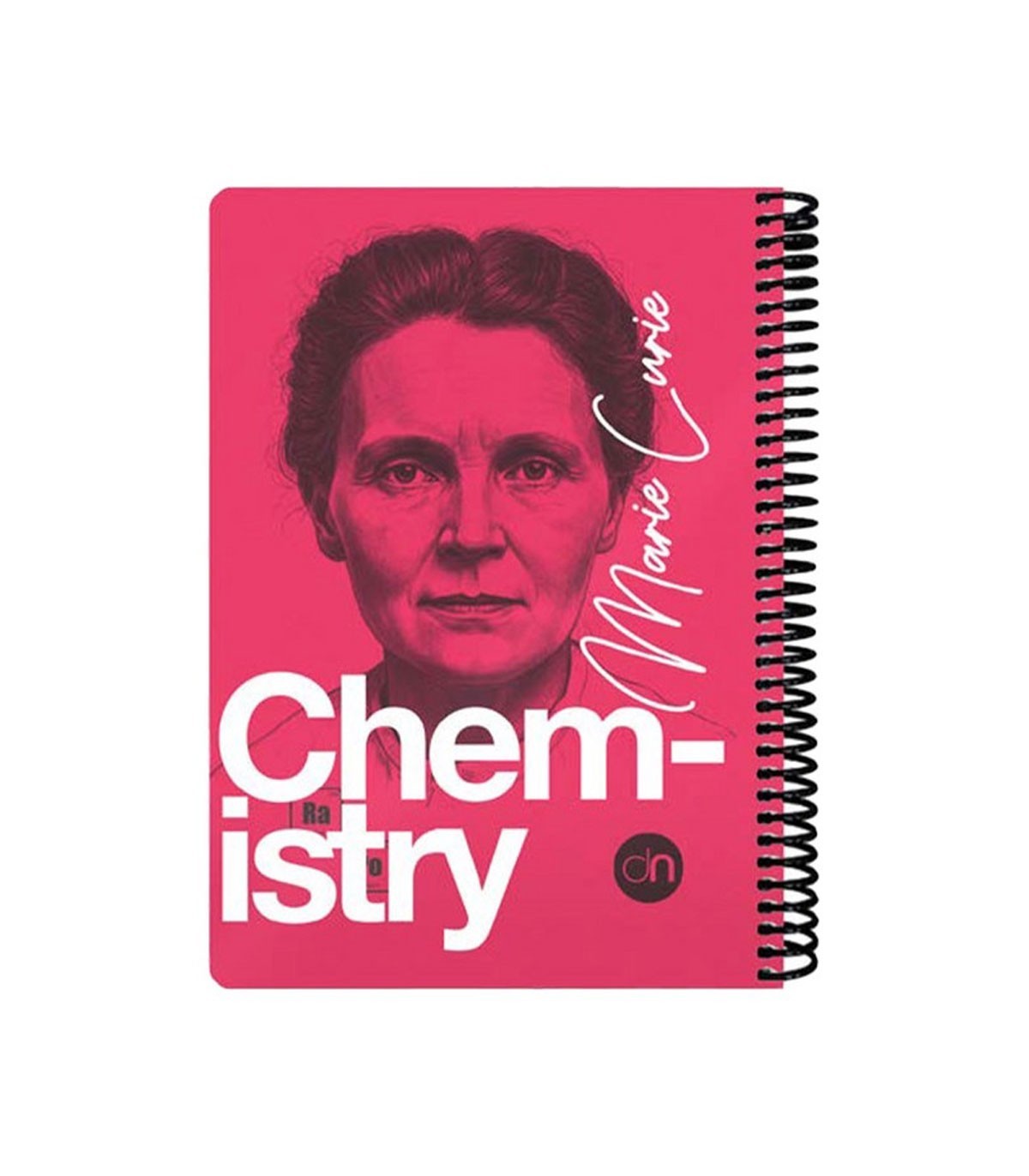 دفتر 100 برگ وزیری شیمی دات نوت سری چهره ها رنگ صورتی