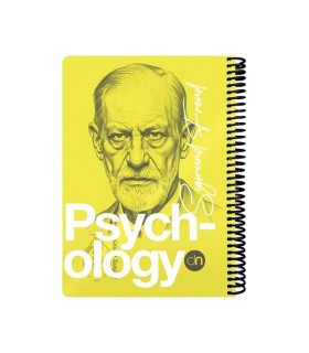 دفتر 100 برگ وزیری روانشناسی دات نوت سری چهره ها رنگ زرد