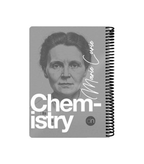 دفتر 100 برگ وزیری شیمی دات نوت سری چهره ها رنگ طوسی