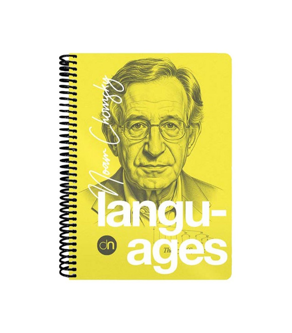 دفتر 100 برگ وزیری زبان دات نوت سری چهره ها رنگ زرد