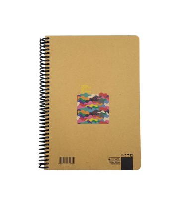 دفتر 100 برگ جلد سخت کرافت- طرح think positive