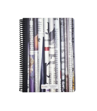 دفتر 100 برگ جلد سخت کلاسیک- طرح journal