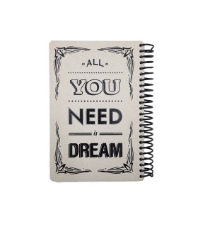 دفتر 90 برگ RAW and GREY مدل need