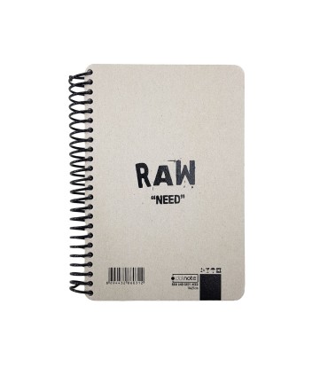 دفتر 90 برگ RAW and GREY مدل need