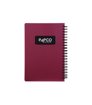 دفتر یادداشت یک خط متالیک 100 برگ پاپکو