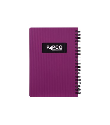 دفتر یادداشت یک خط متالیک 100 برگ پاپکو