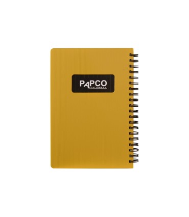 دفتر یادداشت یک خط متالیک 100 برگ پاپکو
