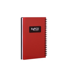 دفتر یادداشت یک خط متالیک 100 برگ پاپکو