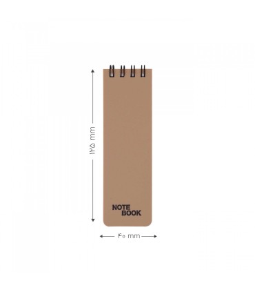 دفتر یادداشت باریک 100 برگ پاپکو