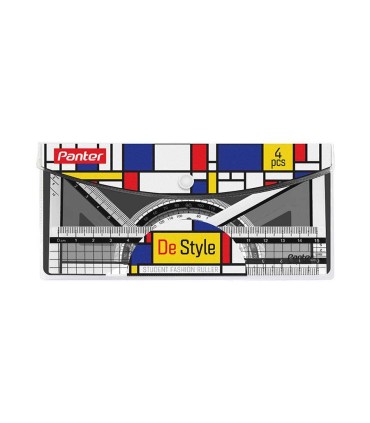 ست 4 تکه خط کش De Style پنتر