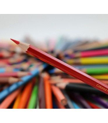 مداد رنگی 12 رنگ جعبه فلزی تخت پنتر