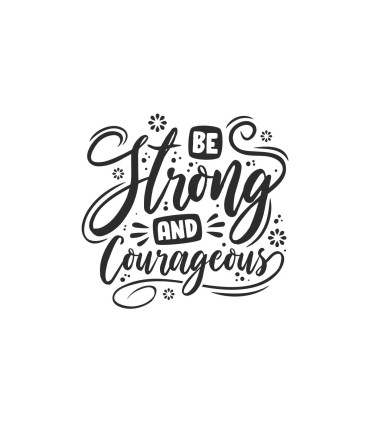 استیکر be strong and courageous