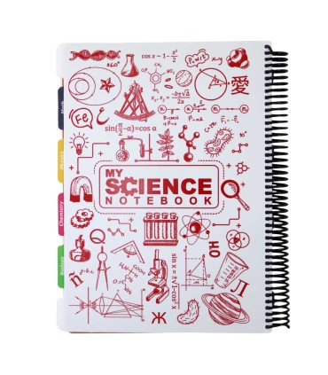 دفتر سیمی 160 برگ دات نوت مدل my science- سایز وزیری