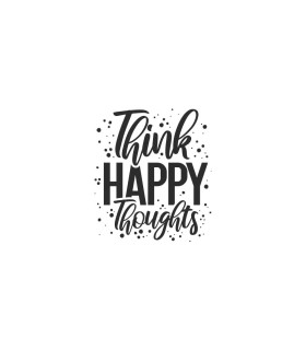 استیکر طرح think happy thoughts