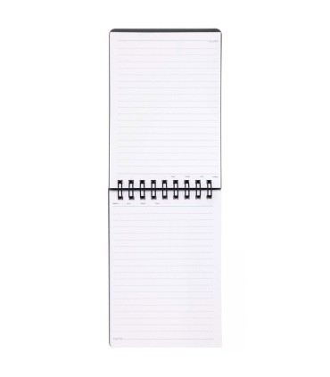 دفتر یادداشت مات سیم از بالا 100 برگ پاپکو