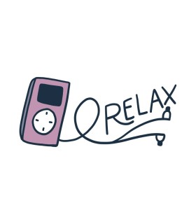 خرید اینترنتی استیکر طرح Relax