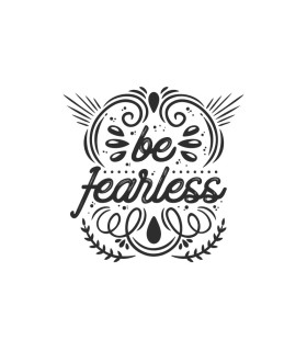 خرید اینترنتی استیکر طرح be fearless