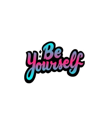 خرید اینترنتی استیکر طرح be yourself
