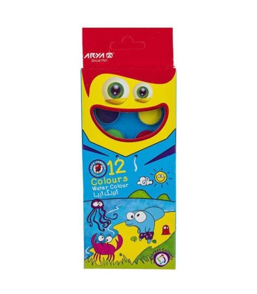 آبرنگ 12 رنگ آریا کد 5003