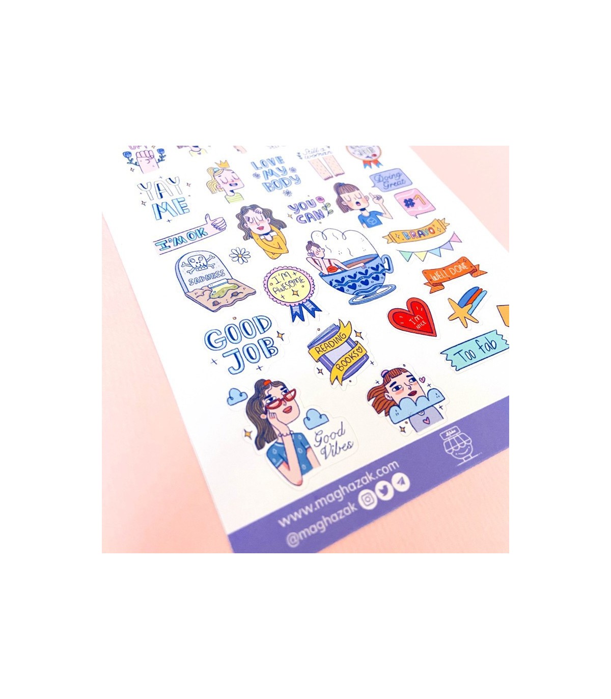 مجموعه استیکر خود دوستی